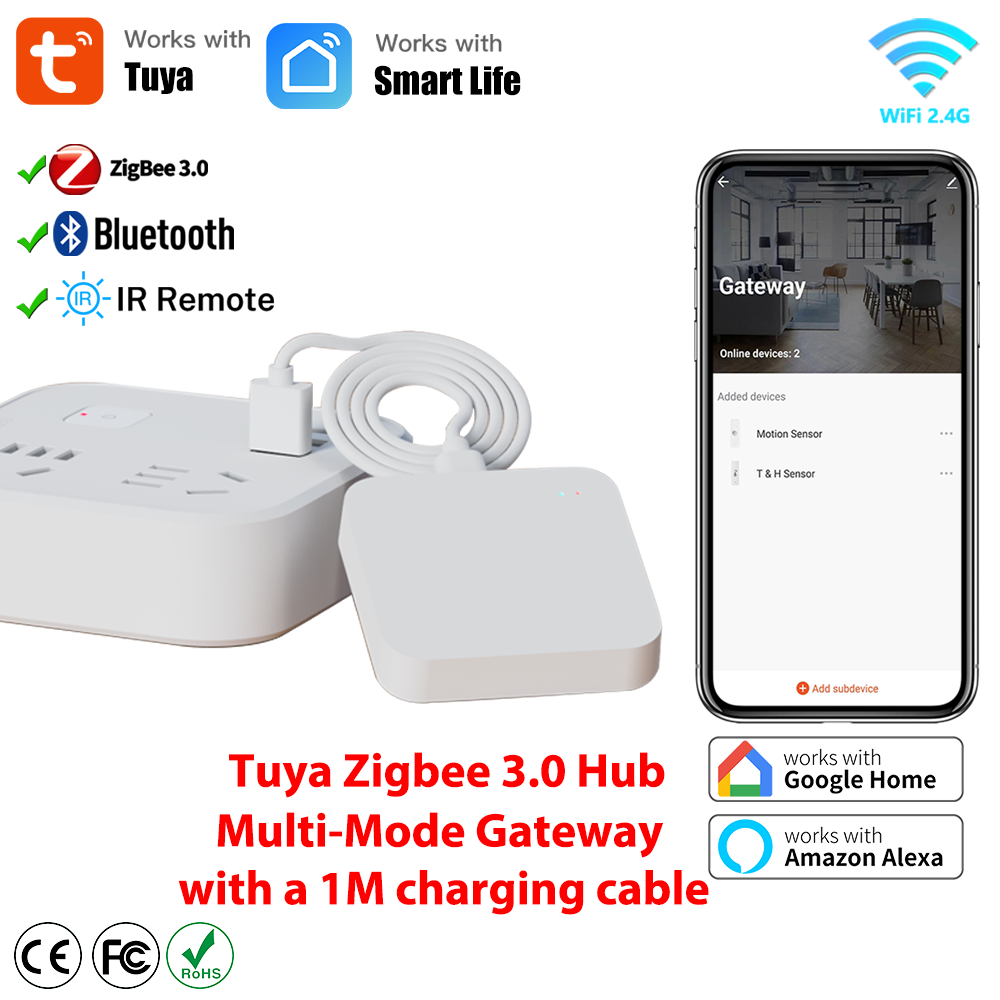 Smart Home Wifi Hub - Tuya Zigbee Wireless Hub Bluetooth-Kompatibel Gateway