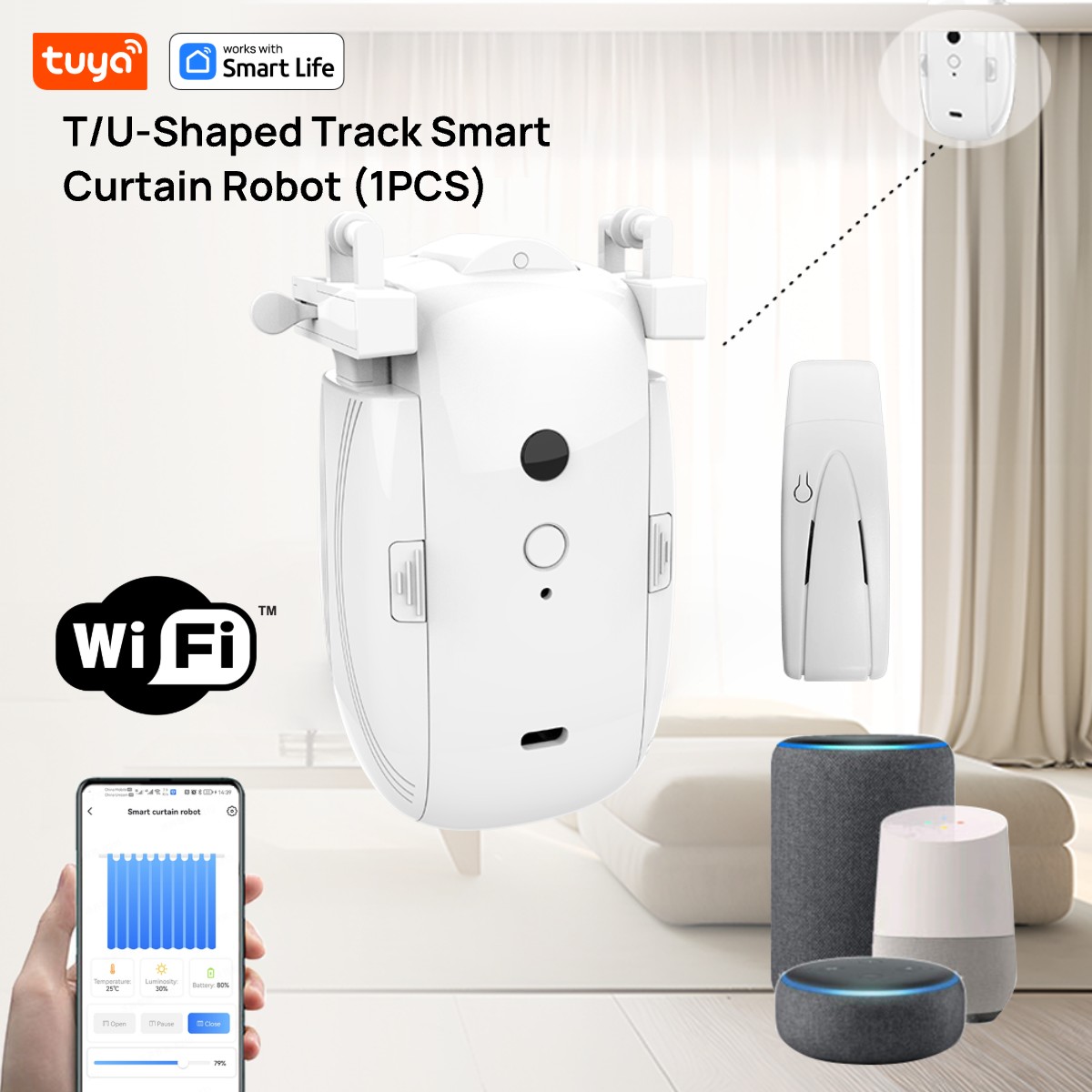 Smart Home Vimar - Tuya Smart Wifi Vorhang Roboter (1