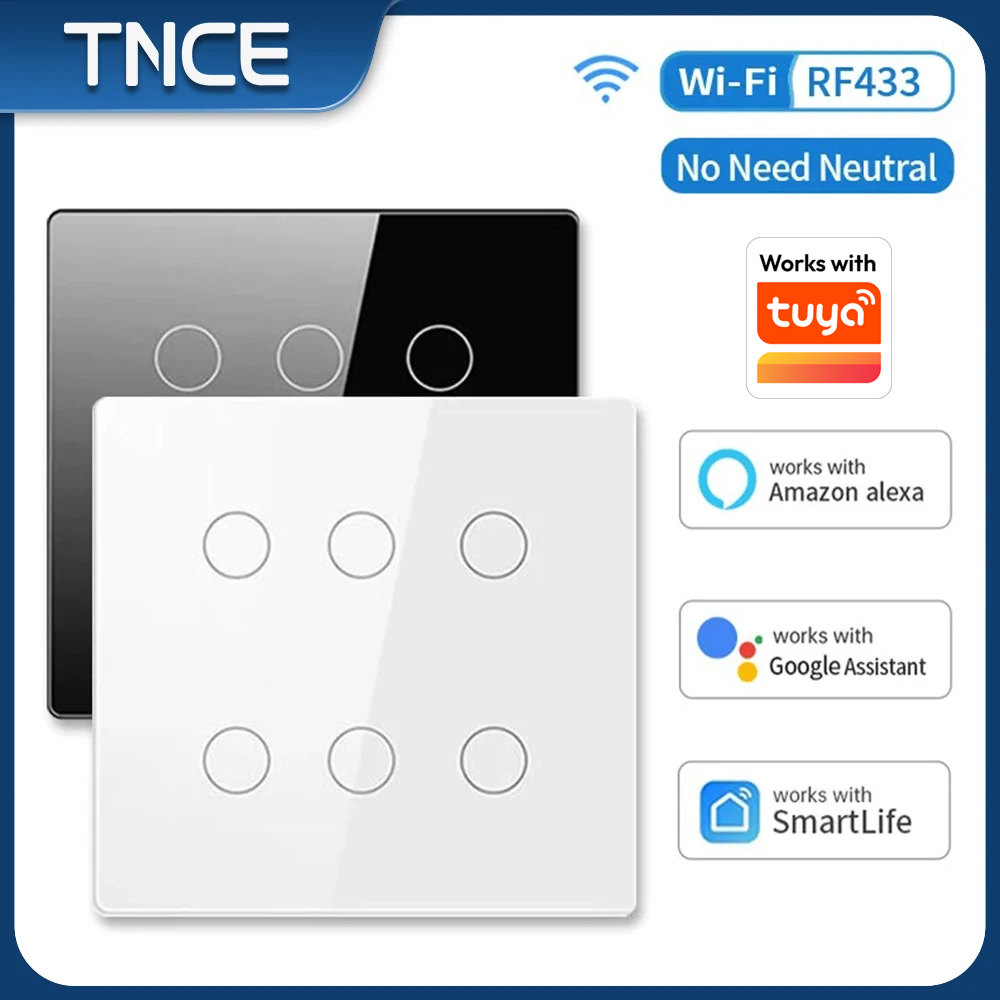 Smart Home Touchscreen Control Panel - TNCE Tuya WiFi Brasilien 4x4 WiFi