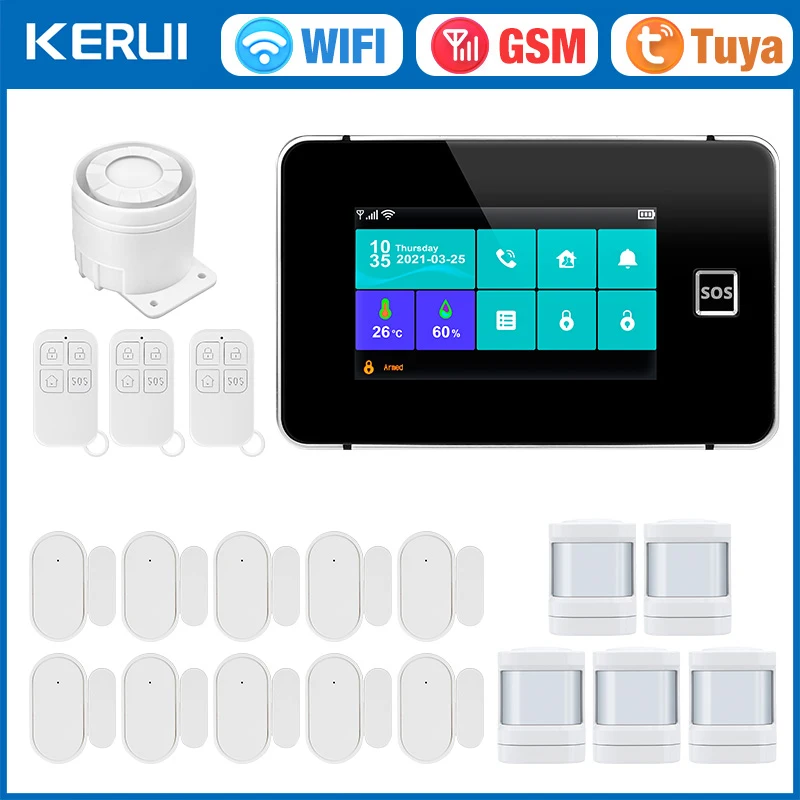 KERUI G60B WIFI GSM Alarm Syst – Smart Home Touchscreen Control Panel Bewertung und Preis