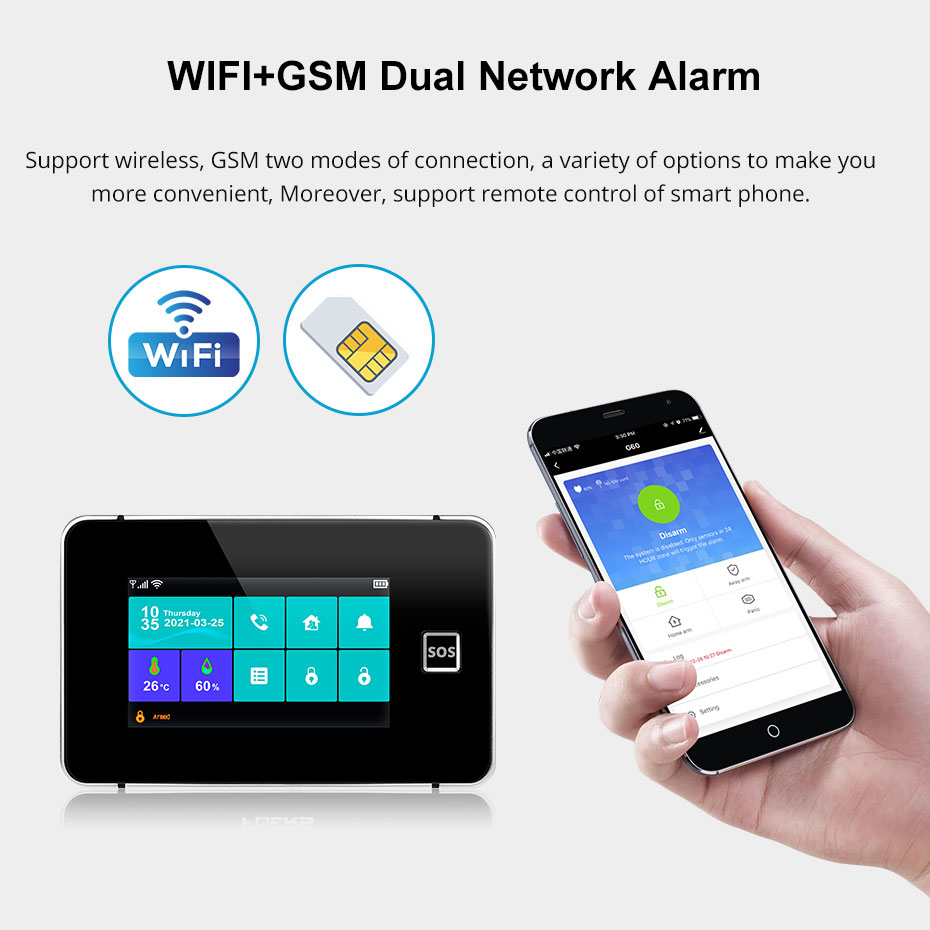 KERUI G60B WIFI GSM Alarm Syst – Smart Home Touchscreen Control Panel Bewertung und Preis