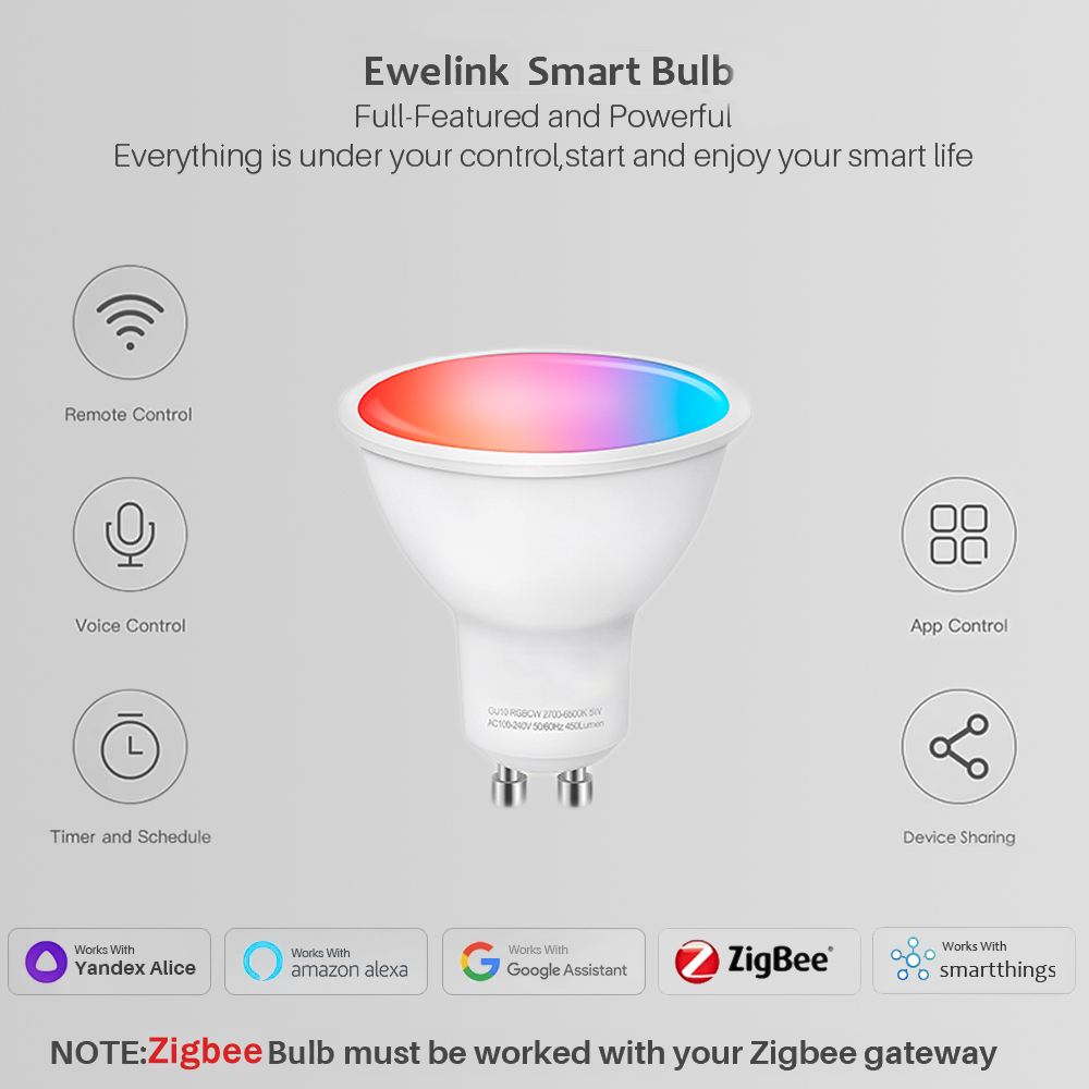 Ewelink GU10 Zigbee LED-Glühbi – Smart Home Samsung Bewertung und Preis