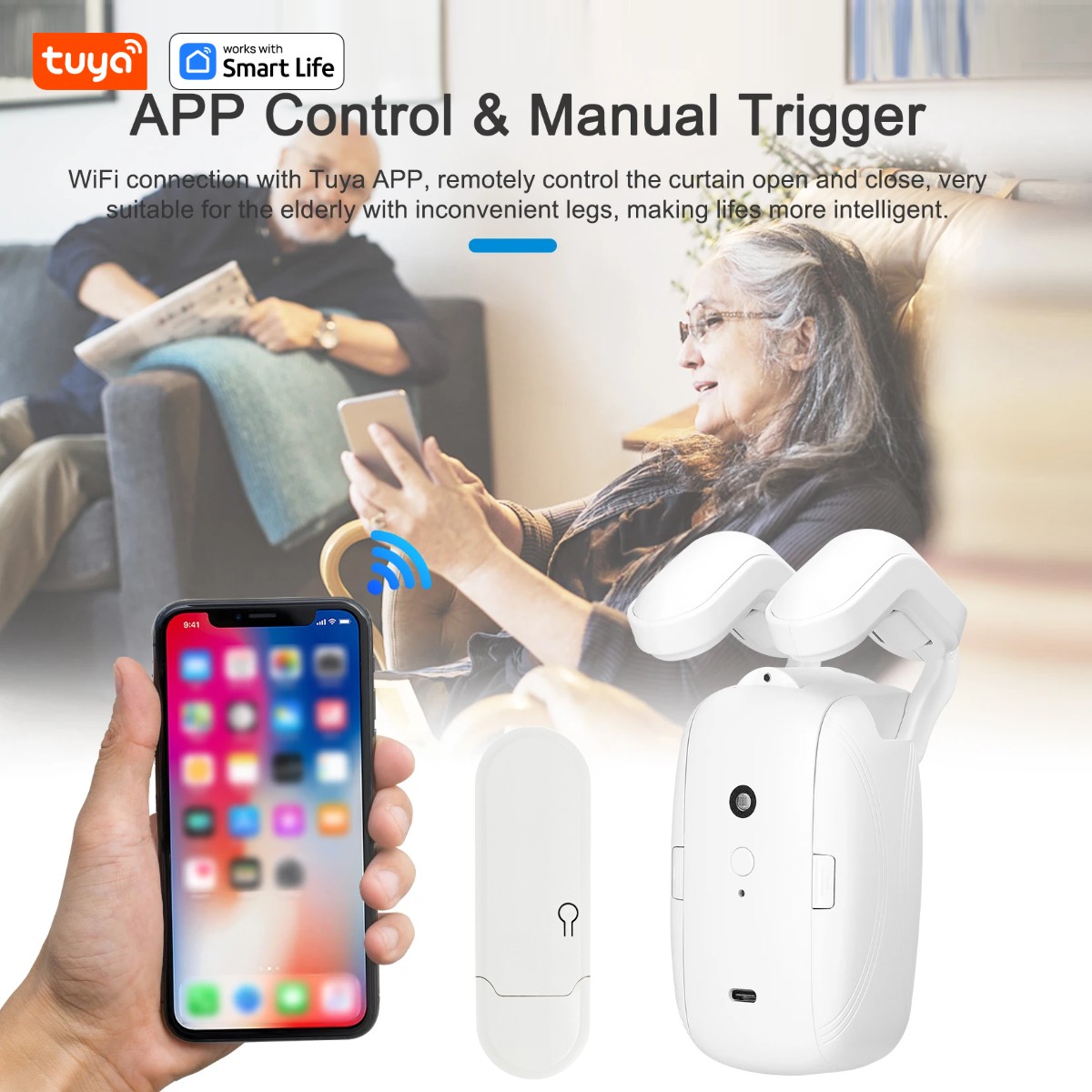 1/2 Stück Tuya Smart WiFi Vorh – Smart Home Vimar Bewertung und Preis