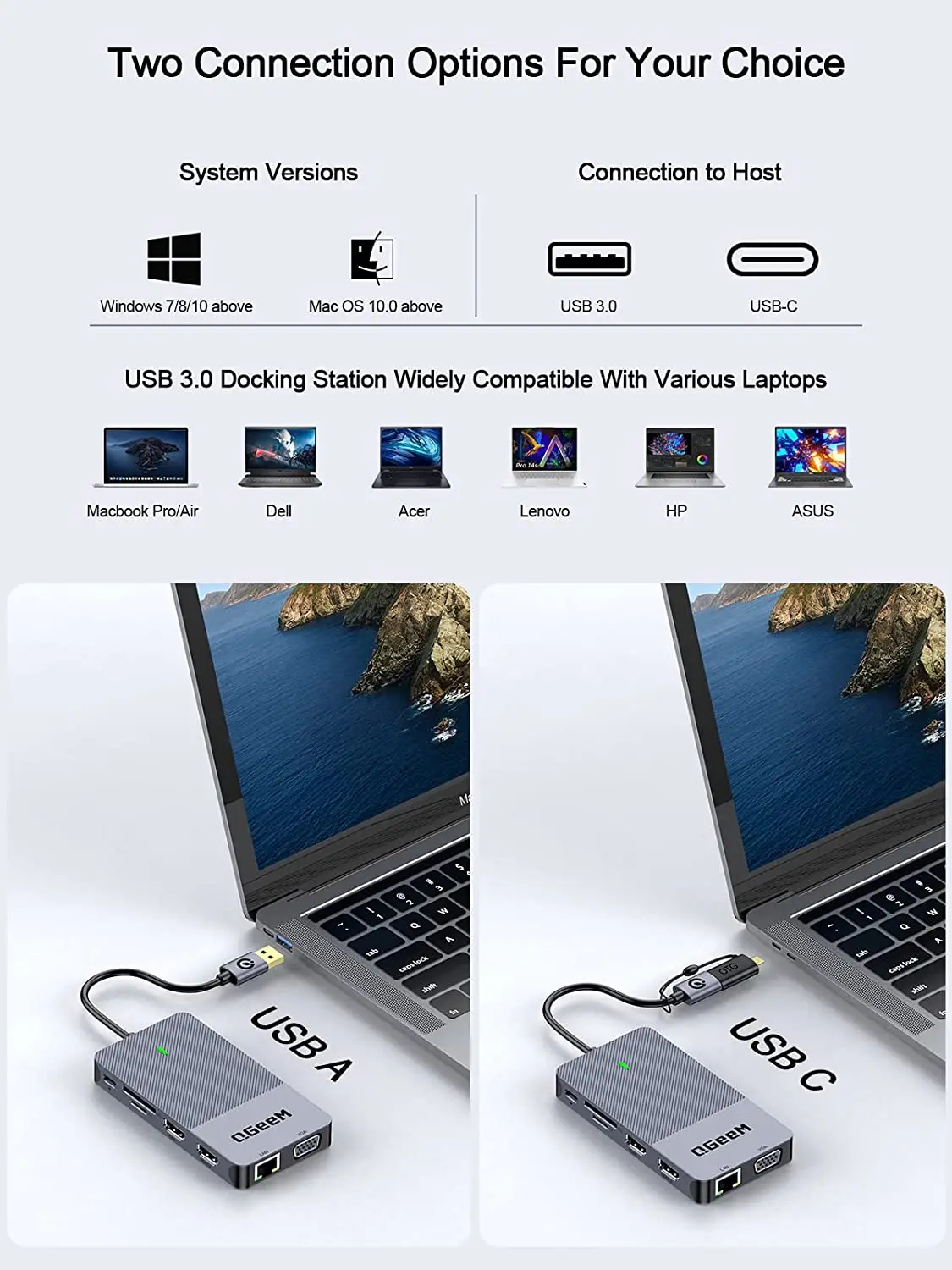 QGeeM USB 3.0 Dockingstation,  – Smart Home Hub 2 Bewertung und Preis